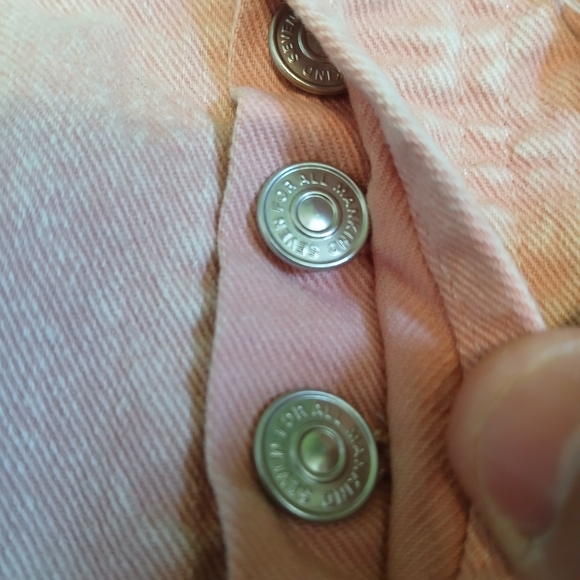 7 For All Mankind Mid-Rise Button Fly Monroe Cutoff Shorts Women's Size 23 - Picture 3 of 7